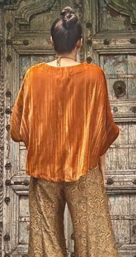Tapado terciopelo camel