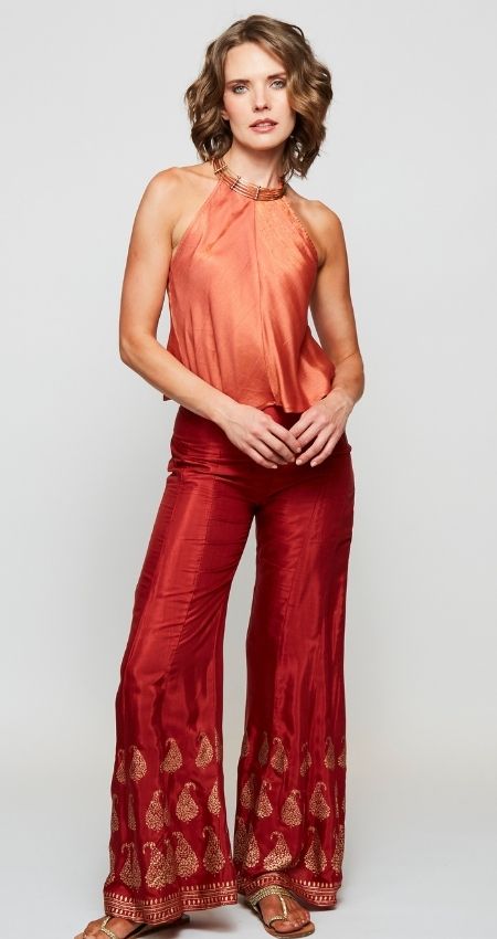 PANTALÓN BLOCK COBRE