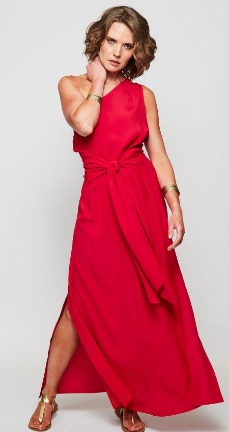 VESTIDO STRAP FUCSIA