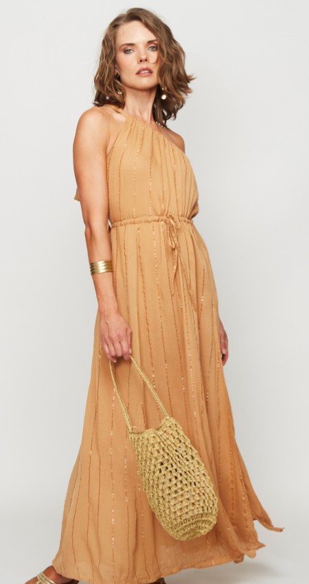 Cartera Crochet Gold