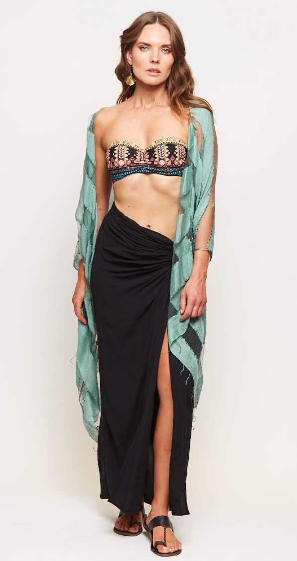 FALDA ETHNIC BLACK