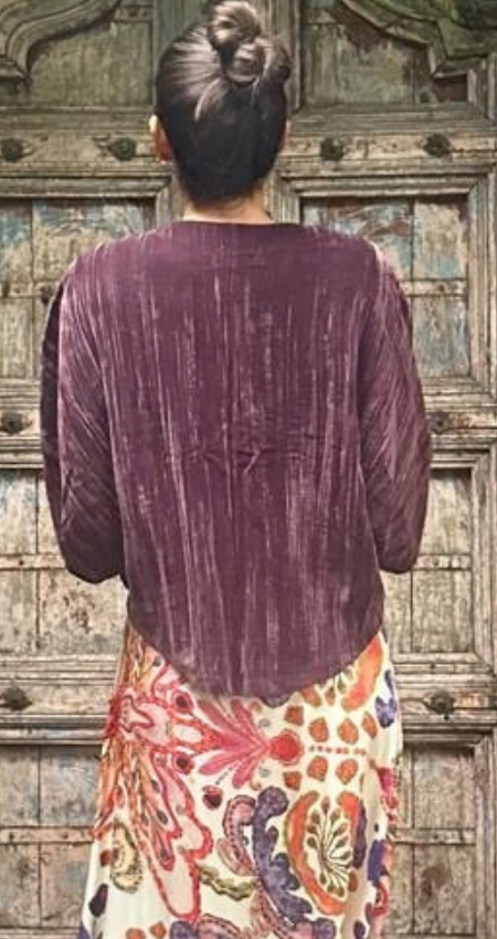 Tapado Terciopelo Malva