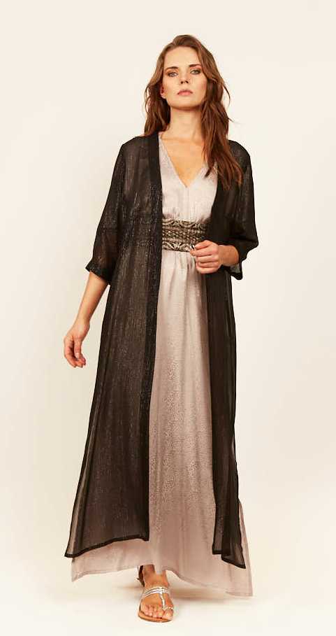 KIMONO GLOW BLACK SILVER SHINE