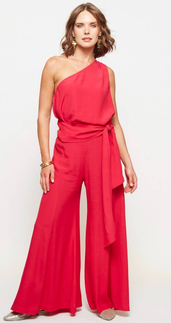 PANTALON STRAP FUCSIA