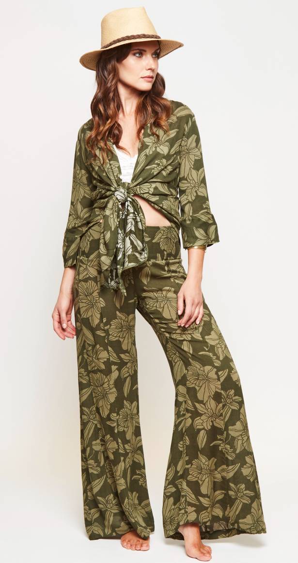 SET OPORTO GREEN FLOWER