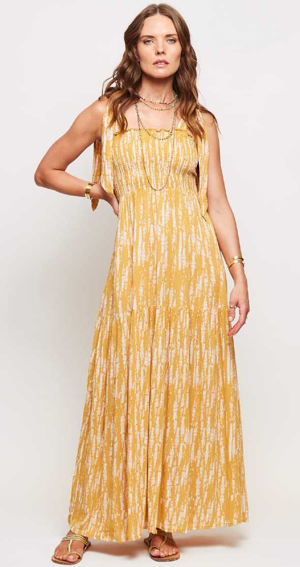 VESTIDO BARCELONA MUSTARD