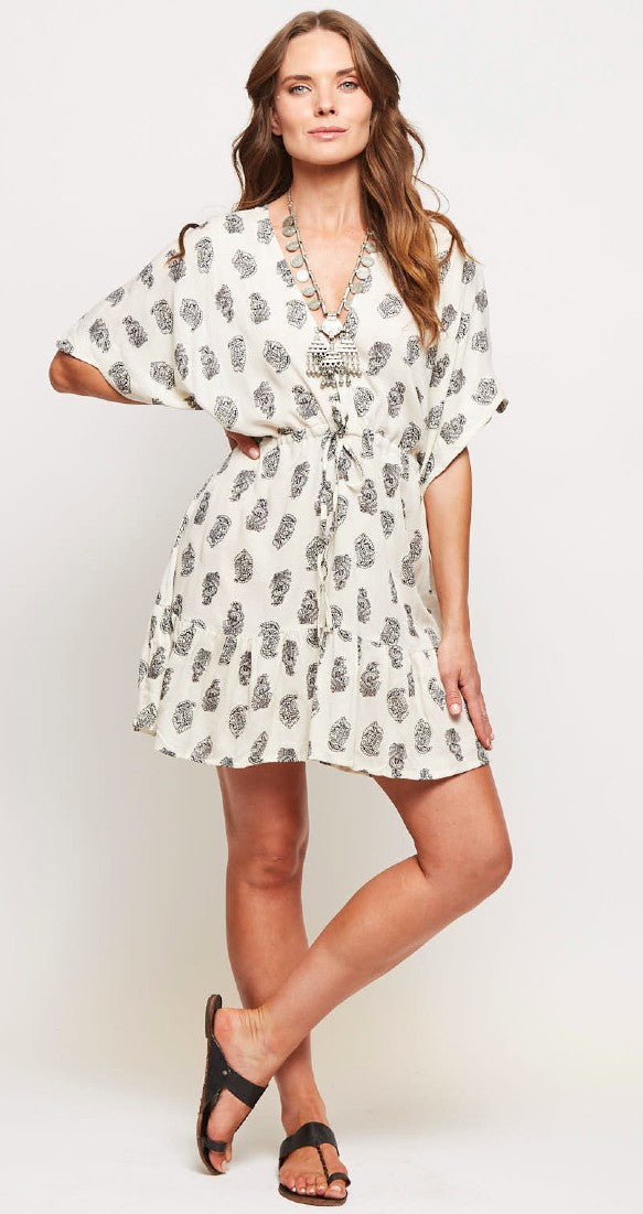 VESTIDO MINI CUELLO V ATENAS