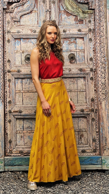 FALDA ENVOLVENTE BLOCK YELLOW