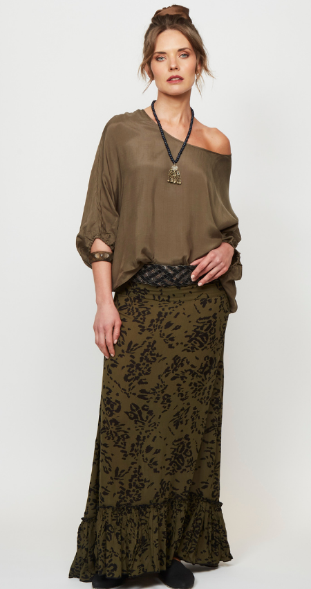 Falda Sevila Army Tiger