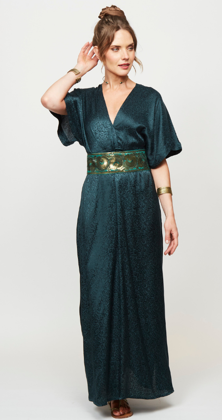 VESTIDO NEW GLOW PETRÓLEO TIGER