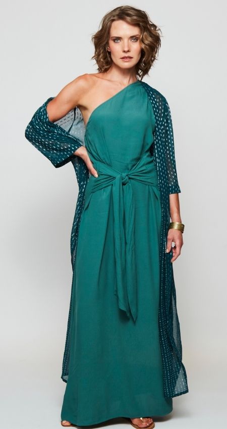 KIMONO BLOCK PETRÓLEO SILVER SHINE