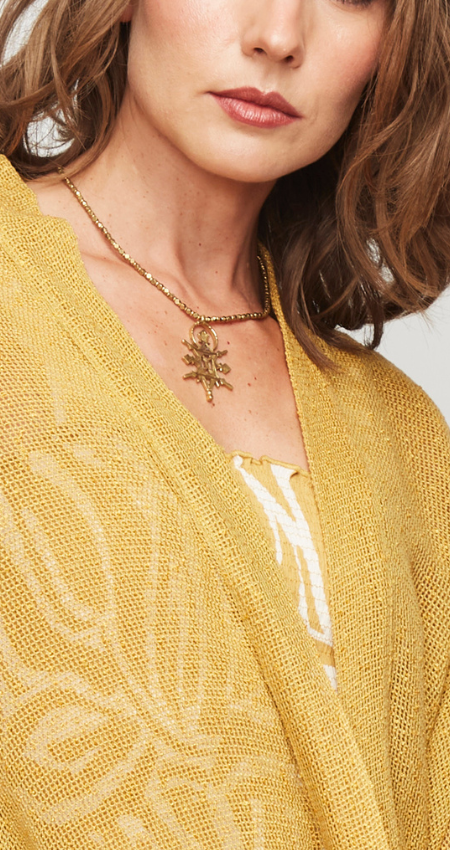 Collar Mini Cross Gold
