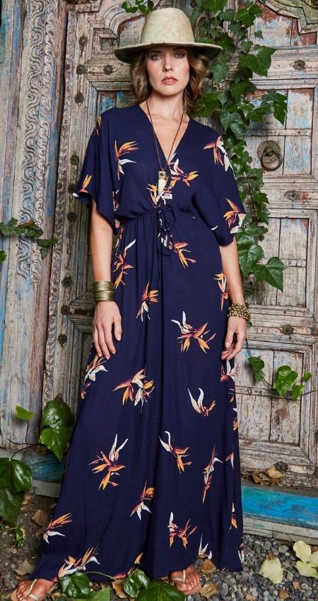 VESTIDO DREAMS BLUE FLOWER