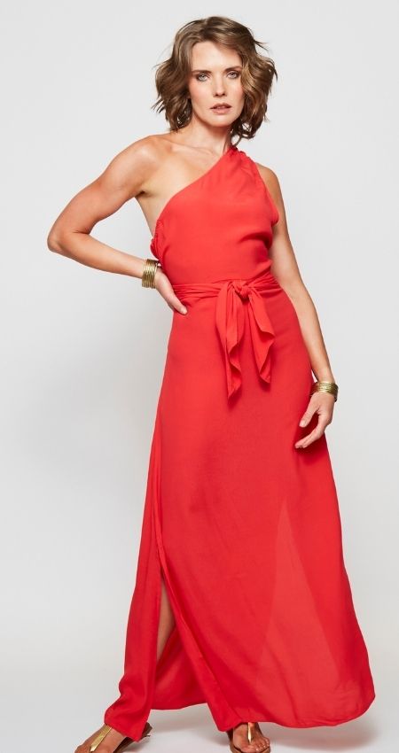 Vestido Strap Coral