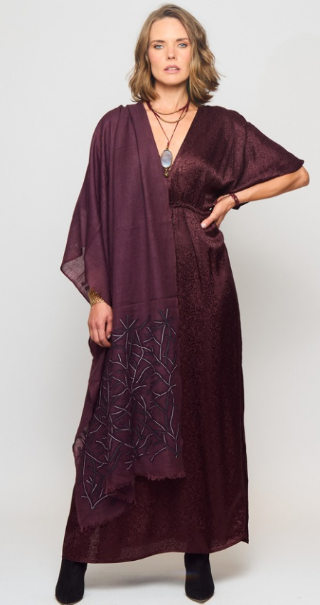 Vestido New Glow Wine