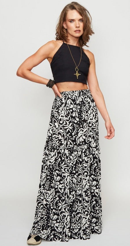 Vestido Barcelona black tribal stars