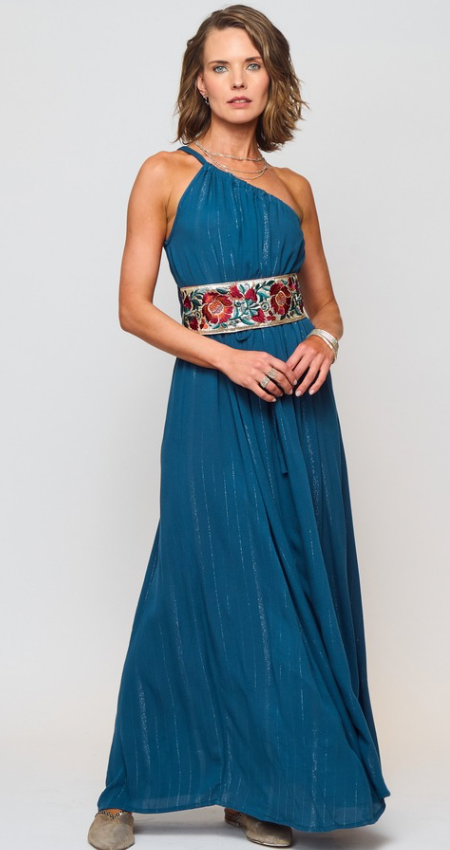 Vestido Toscano Blue Shine