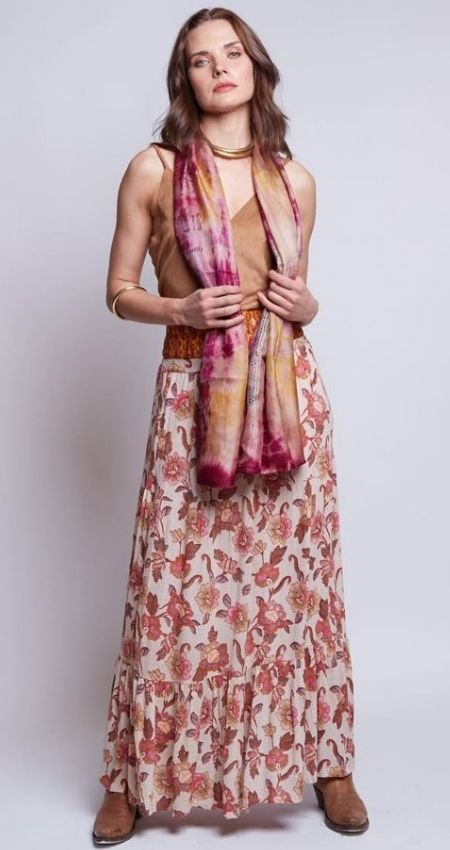 FALDA ELASTIC FLOWER CREAM