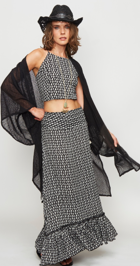 Kimono Bat Hl Black