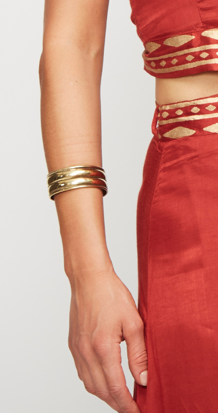 Brazalete Cuff Gold
