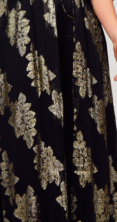 Kimono Royal Black & Gold