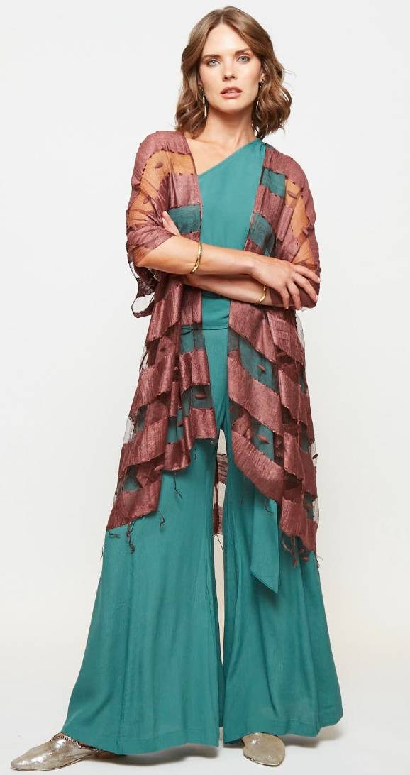 Manta Seda Brown