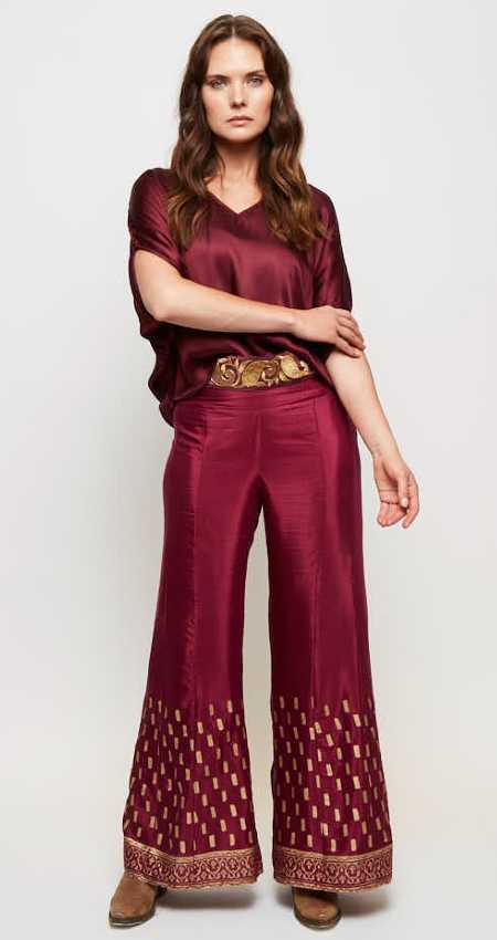 Pantalón Block Gold Magenta Stick - L