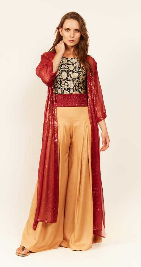 PANTALON PINZA GLAM GOLD