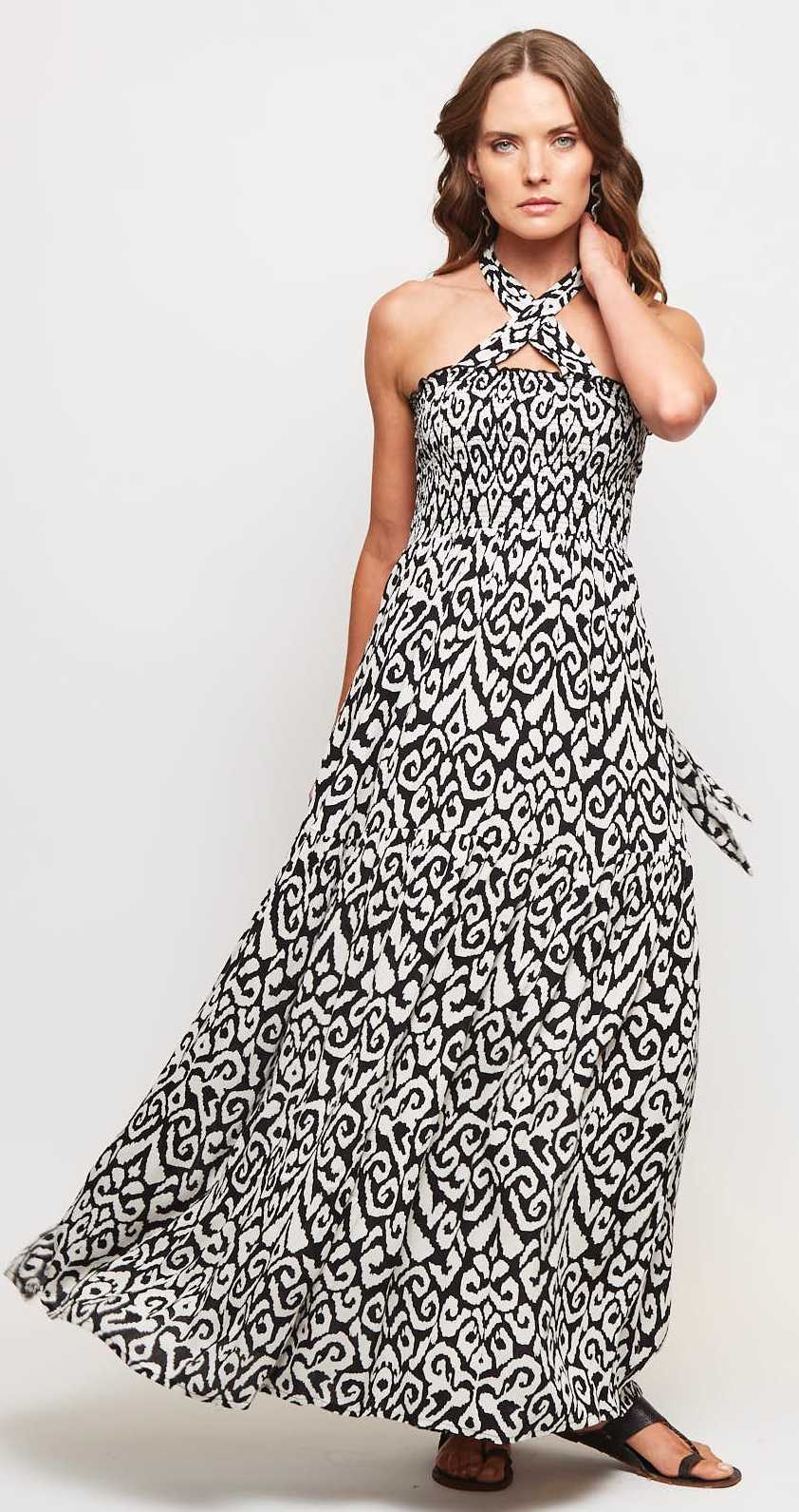VESTIDO BARCELONA BLACK TRIBAL