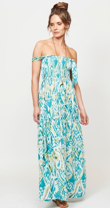 VESTIDO BARCELONA TROPICAL WATER