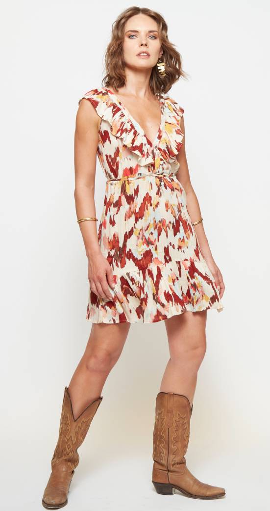 VESTIDO MINI FARFALLA COLOR PAINT