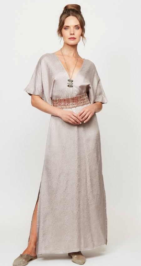 VESTIDO NEW GLOW MALVA PITON